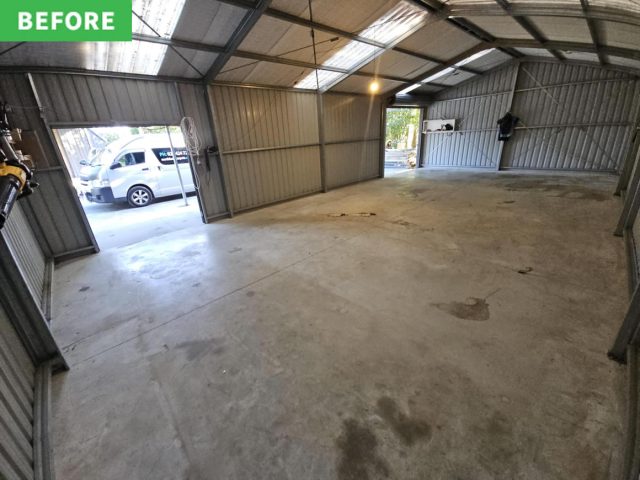 Garage before carpet
